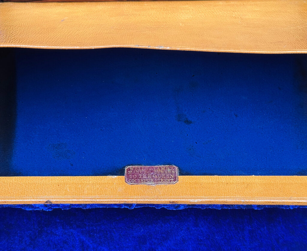 Concealed letter wallet from an antique jewellery box in kingwood, by Wells & Lambe.