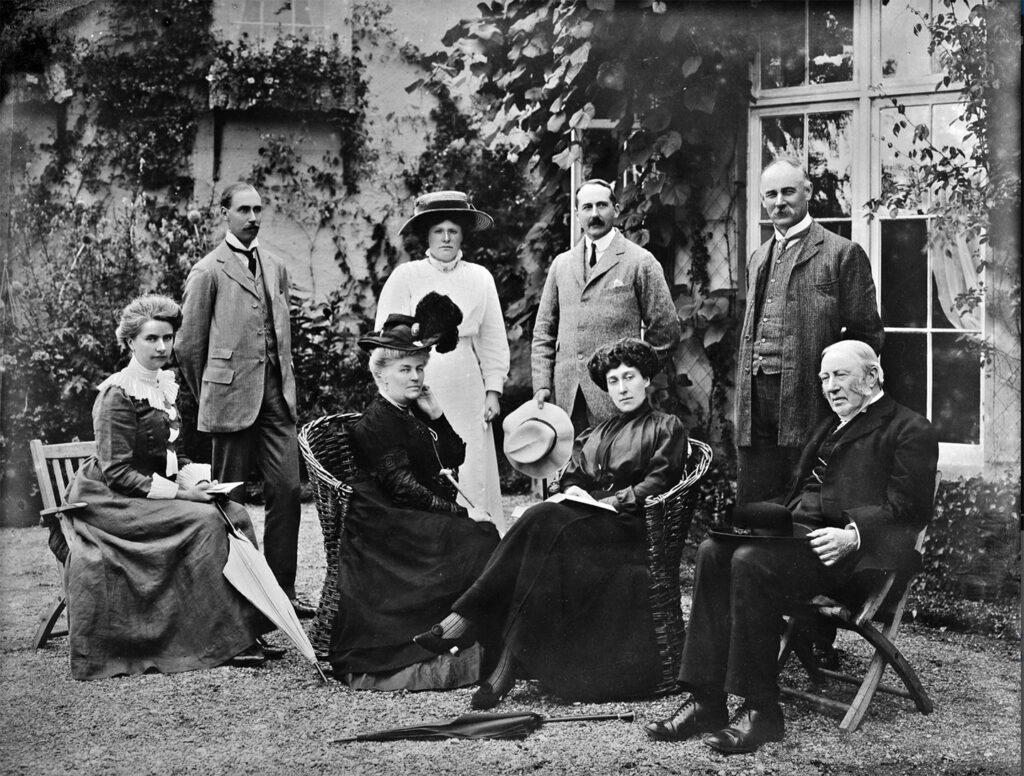 Photograph of Grace Bernal Osborne, Duchess of St. Albans (lady at the front centre with large black hat) with others taken circa 1900 at Newtown Anner House, County Tipperary, Ireland.
