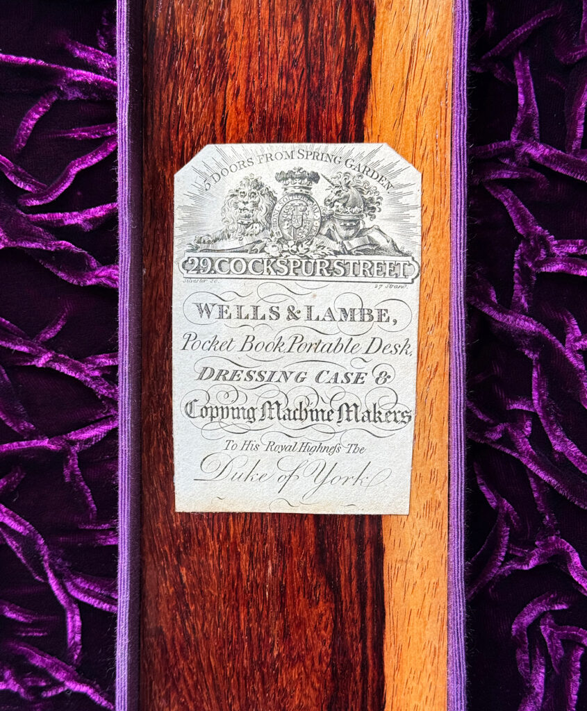 Wells & Lambe paper manufacturers label.